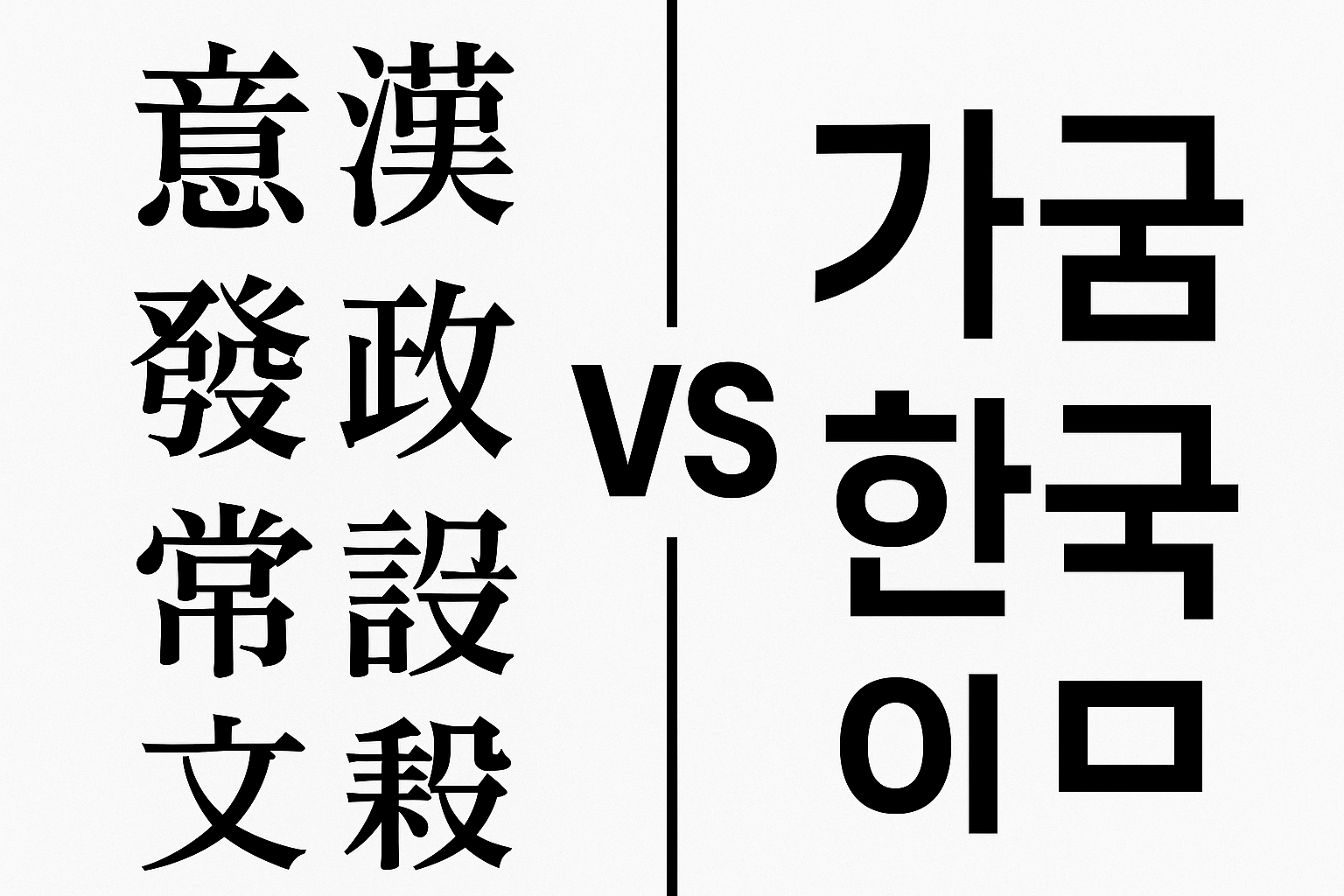 The Real Difference Between Chinese and Korean