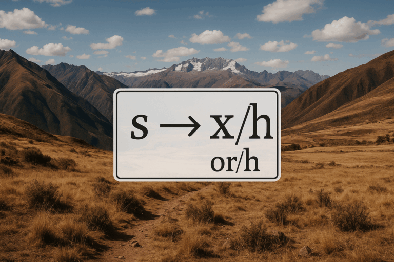 The ‘J’ for ‘S’ Swap in Rural Andes