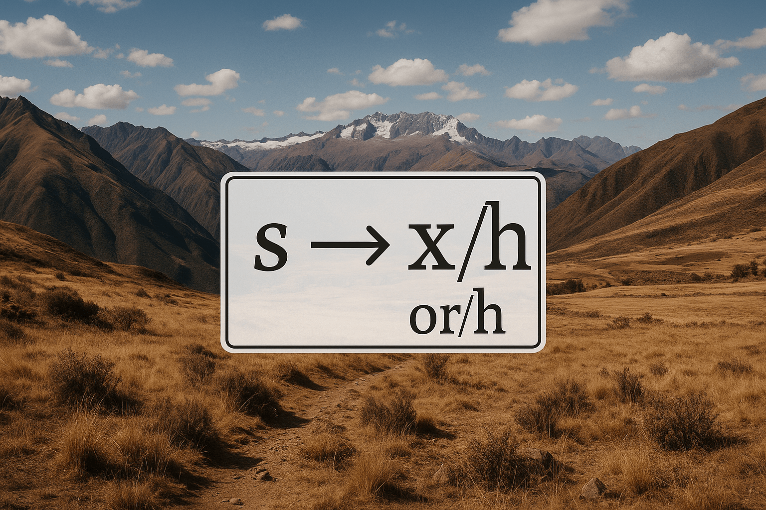 The ‘J’ for ‘S’ Swap in Rural Andes