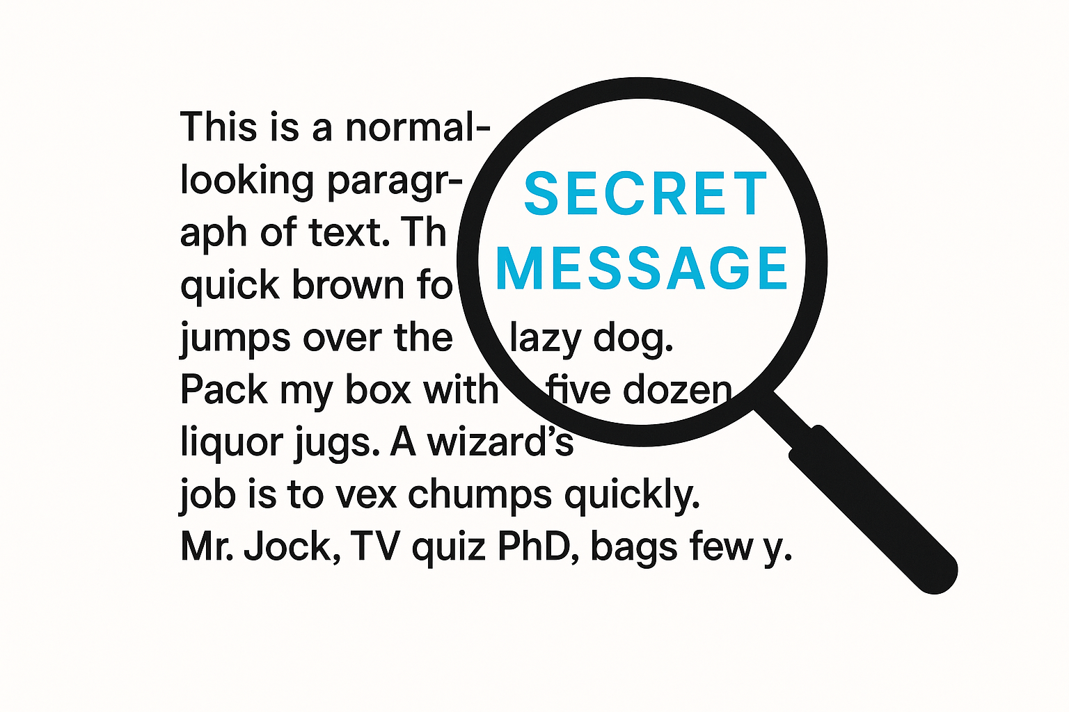 Steganography: Hiding Text in Plain Sight