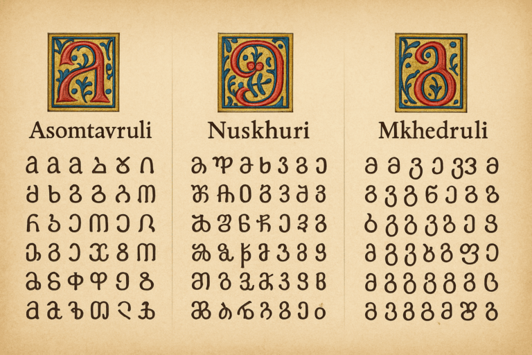 The Georgian Alphabet’s Three Sisters