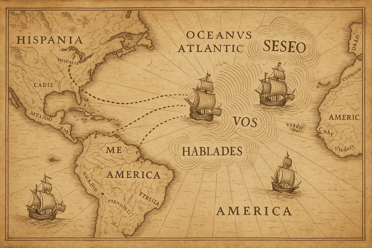 The Spanish That Crossed the Atlantic