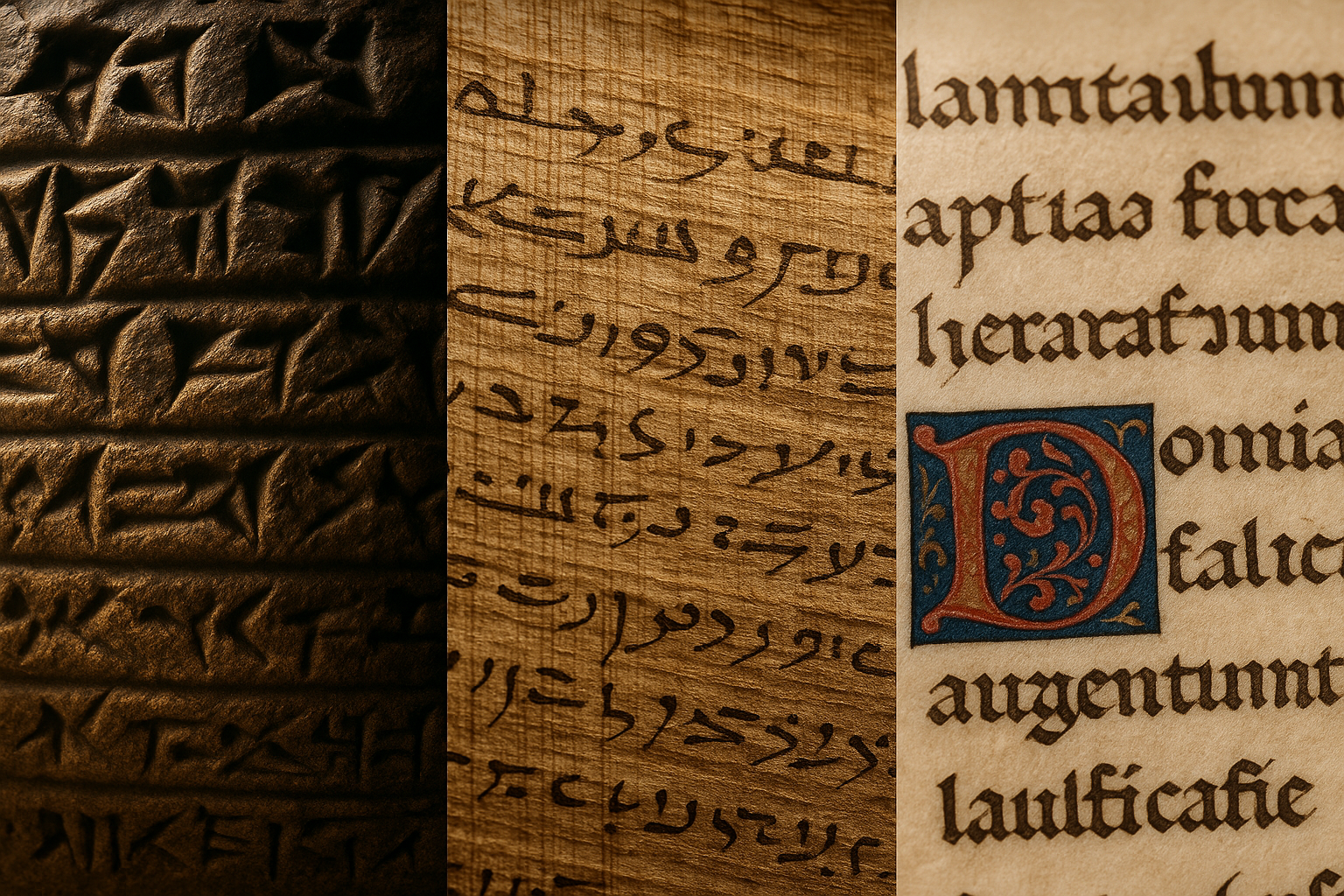 Clay, Papyrus, Vellum: How Writing Surfaces Shaped Language