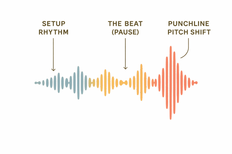 The Punchline’s Prosody: How Comedians Talk Funny